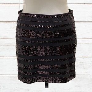 EXPRESS Gray sequin mini skirt